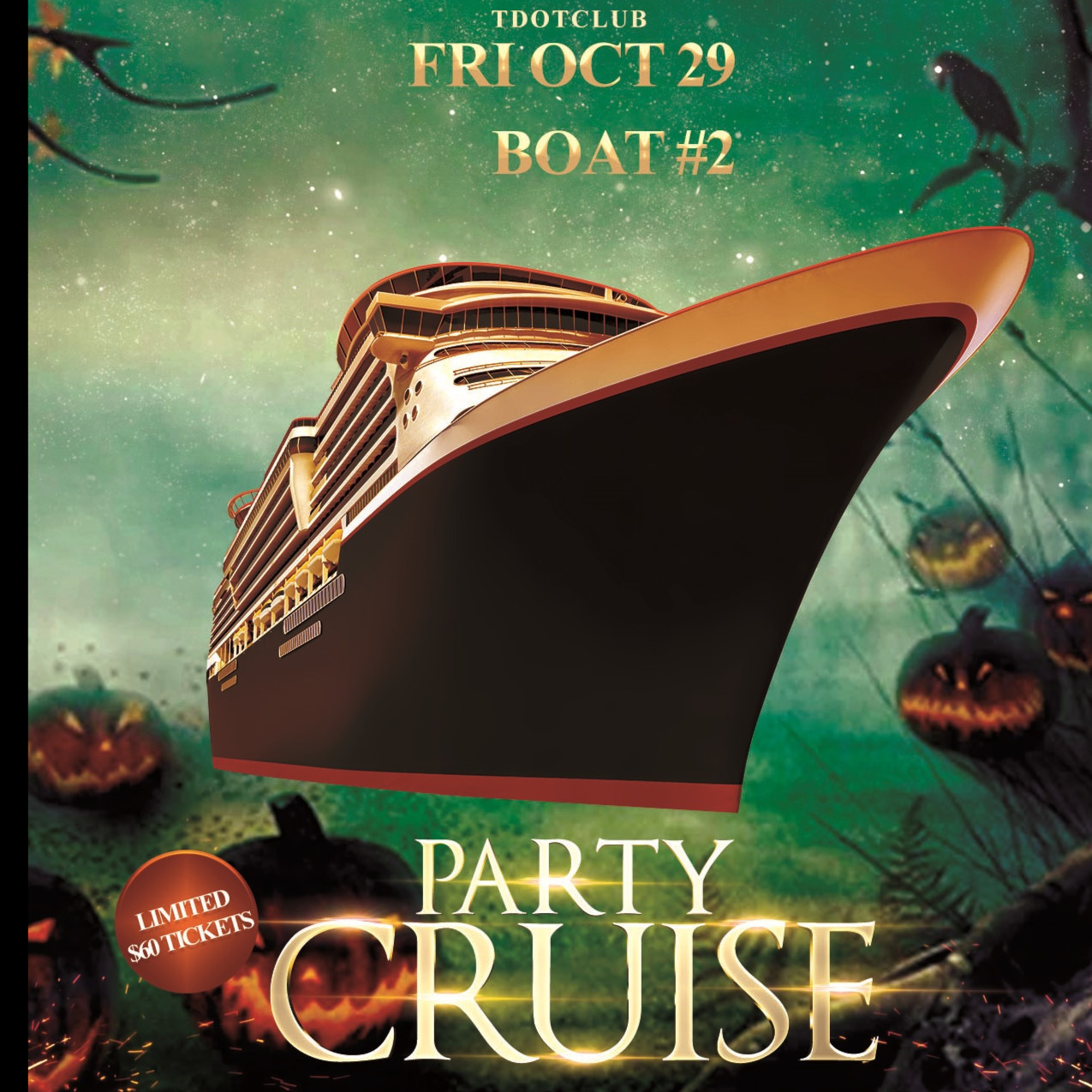 Tdotclub Friday Halloween Boat #2 
