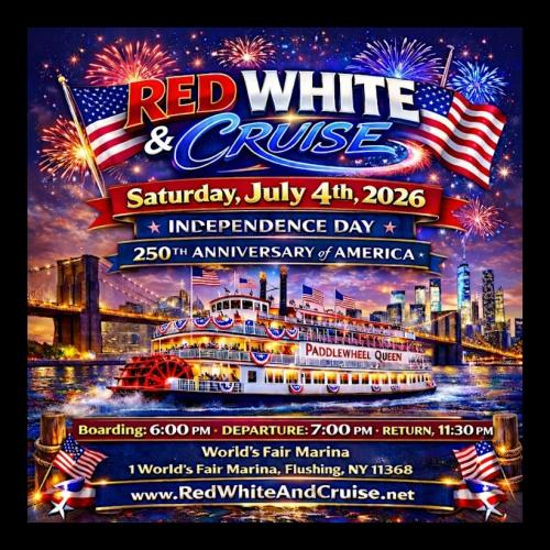 NYC 4th of July Fireworks Boat Ride 2026 | Red White & Cruise | America 250