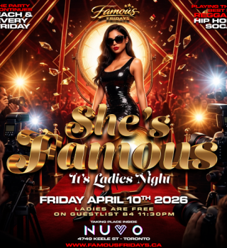She’s Famous - A Famous Fridays Special Event 